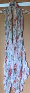 Storblomstret scarf