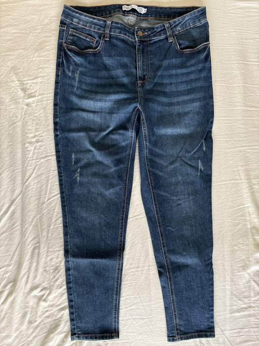 Jeans FREJA blå Stone vash